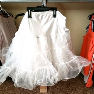 White petticoat for dresses